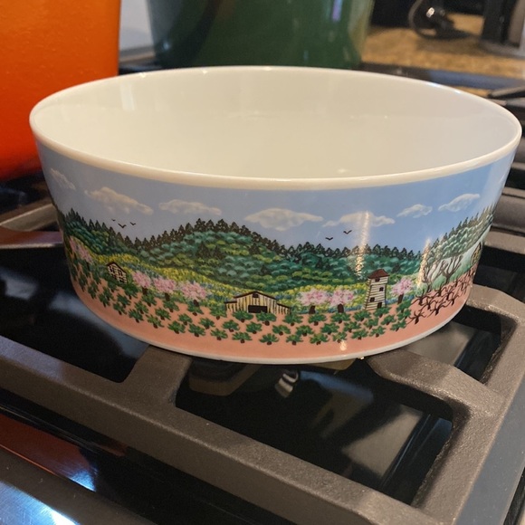 Napa Valley Sara Barnes Block Spal - Serving Bowl Four Seasons vintage 1983 - Picture 4 of 11